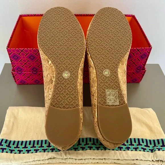 Tory Burch Reva Cork Flats - Picture 2 of 4